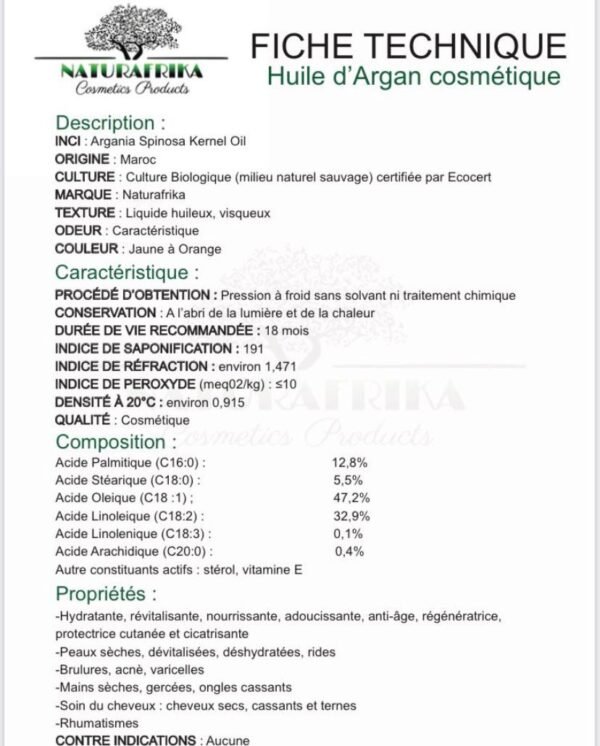 HUILE ARGAN BIO