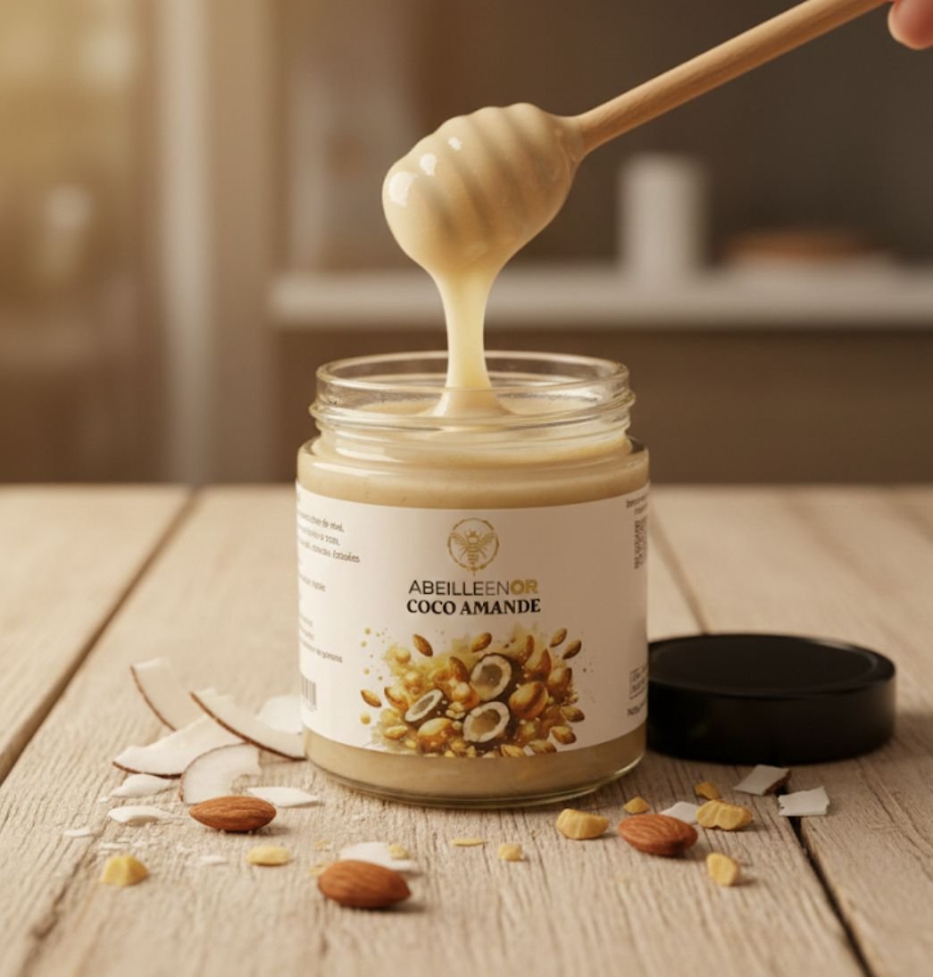 miel blanc russie noix de coco amande lait de coco