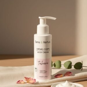 parfum cosmétique crème de corps vertus body cream tahara musc sounnah hydradante hydradation naturel bien être